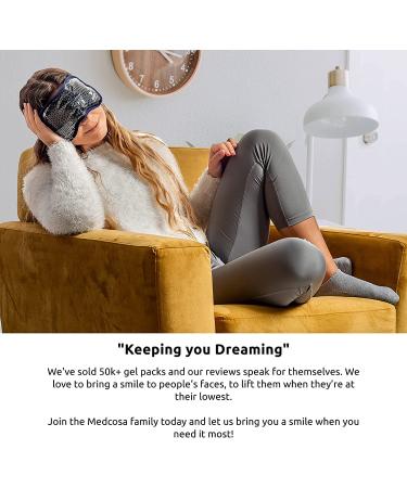 Medcosa Eye Ice Pack - Cooling Gel Mask for Tired Eyes, Pain Relief, Migraines, Puffy Eyes - Aid for Better Sleep - Buy Online on SooperMarket.com