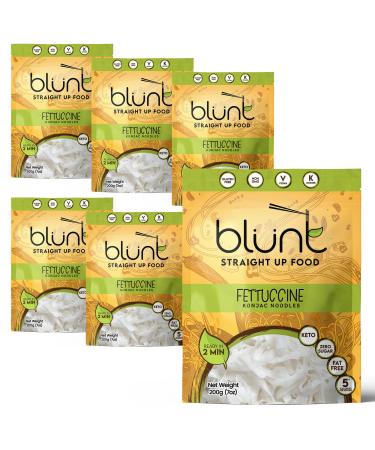 Blunt Konjac Noodles Fettuccine 6 x 270g - Easy-to-Make Instant Noodles Multipack - Gluten-Free & Rich in Fibre Shirataki Noodles UK - Ready in 2 Minutes