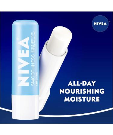 NIVEA Smoothness Lip Care SPF 15 - Pack of 6 | Moisturizing Lip Balm - Buy Online on SooperMarket.com