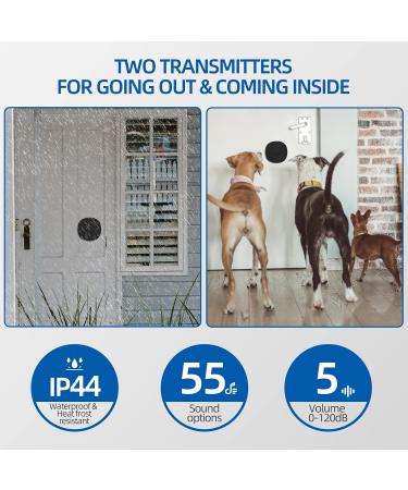 Wowlela Dog Doorbell | Wireless Pet Training Bells | Communication Doorbell with Push Button for Easy Pet Alerts - Buy Online on SooperMarket.com