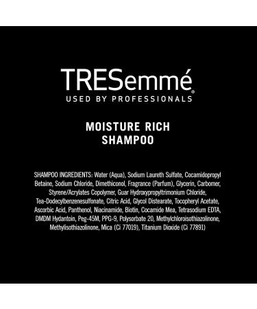 TRESemm Moisture Rich Shampoo with Pump - 39 oz | Hydrating Hair Care for All Hair Types - International Shipping Available - Buy Online on SooperMarket.com