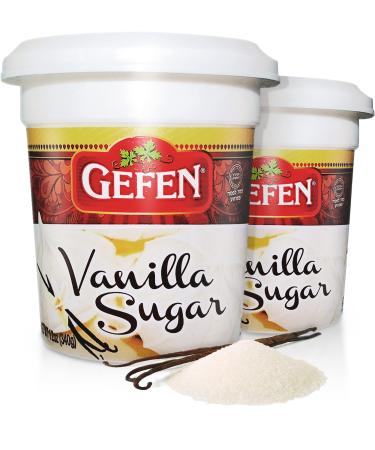 Gefen Vanilla Sugar, Resealable Container, Measuring Scoop Included