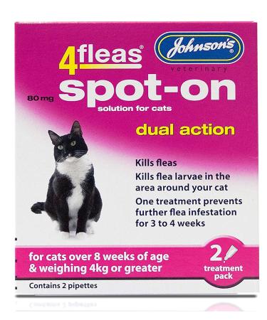 Johnsons 4Fleas Dual Action Spot On For Cats and Kittens (Cats Over 4kg)