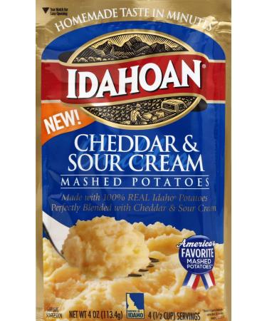 IDAHOAN REGULAR MASHED INSTANT POTATO MIX FLAKES 4 OZ