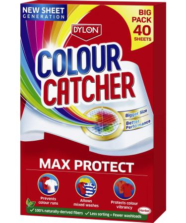 Colour Catcher Complete Action+ Laundry Sheets Helps to Prevent Colour Run and Protects Brightness 40 Sheets 40 Count (Pack of 1)