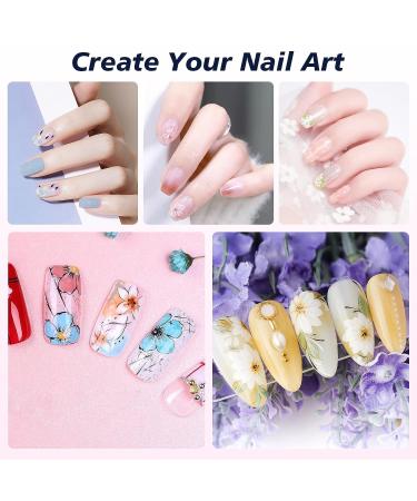 French Nails Stamp Set | Nail Design Kit with Scraper 2 Nail Stamps & 4 Transparent Silicone Gel Stamps - International Shipping Available - Buy Online on SooperMarket.com
