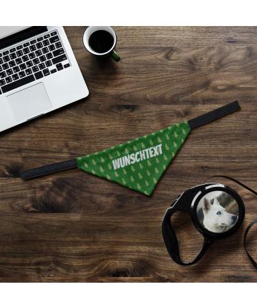 Buy printplanet Dog Scarf with Custom Name - Trees Green Design - Medium Size for Stylish Pets - Buy Online on SooperMarket.com