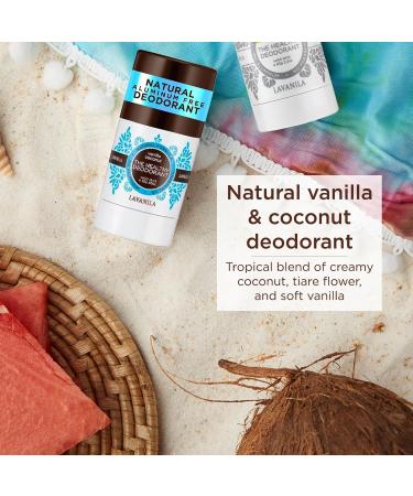 Lavanila Aluminum Free Natural Deodorant for Girls - Vanilla Coconut + Sport Luxe | Healthy Vegan Solid Stick (2oz - Buy Online on SooperMarket.com