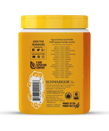 Sunwarrior - Classic Plus Raw Organic Plant Based Protein Chocolate 375 g - Buy Online on SooperMarket.com
