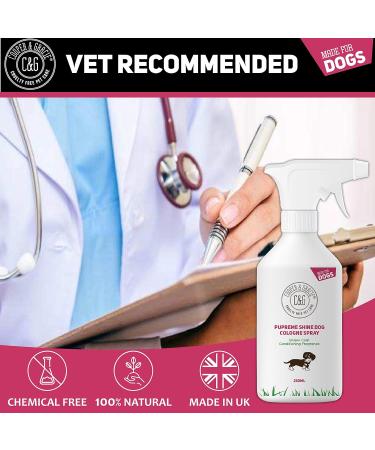 Detangling Dog Perfume Spray 250ml | Leaves Dog Coat Detangled and Super Shiny | A Great Long Lasting Dogs Hypoallergenic Grooming Cologne | Citrus Eucalyptus Lemongrass Essential Oils Scents - Buy Online on SooperMarket.com