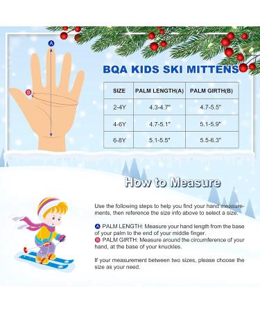 BQA Children's Ski Gloves - Waterproof & Windproof Thermo Warm F ustlinge for Boys & Girls (2-8 Years) - Navy - Buy Online on SooperMarket.com