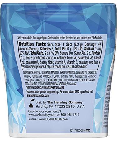 Ice Breakers Ice Cubes Peppermint Sugar Free Gum 40 Pieces (Pack of 8) - Buy Online on SooperMarket.com