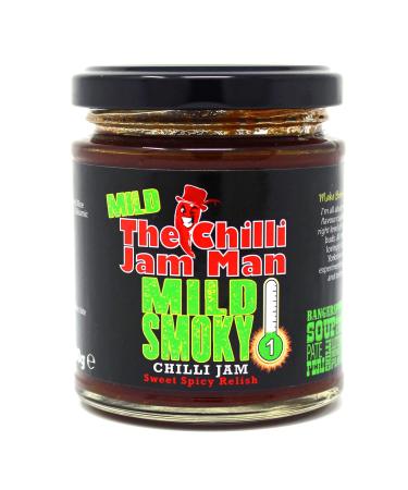 The Chilli Jam Man Heat-1 Smokey Chilli Jam Jar 200 g