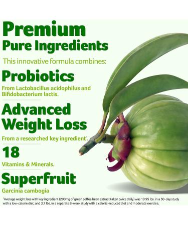 Purely Inspired Probiotics for Weight Loss - 84 Easy-to-Swallow Veggie Capsules - Buy Online on SooperMarket.com