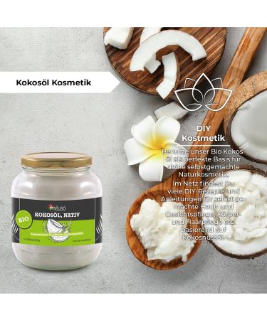 Buy Mituso Organic Virgin Coconut Oil 1000ml in Glass - Premium Quality International Shipping - Buy Online on SooperMarket.com