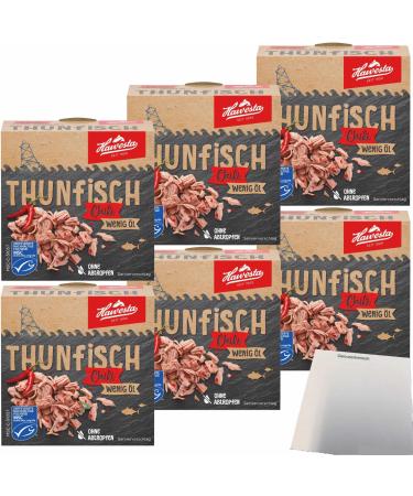 Hawesta tuna chilli low oil MSC 6-pack (6x110g can) + usy block
