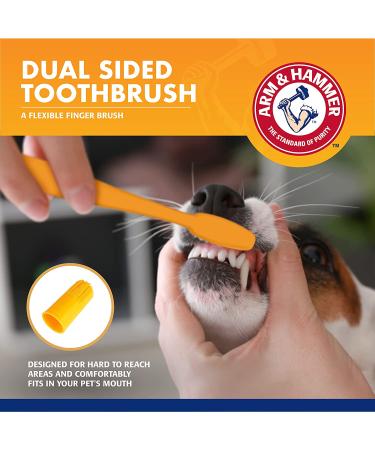 Arm & Hammer Dog Dental Care Fresh Breath Kit | Baking Soda Toothpaste & Toothbrush for Dogs | Plaque Removal Kit - Buy Online on SooperMarket.com