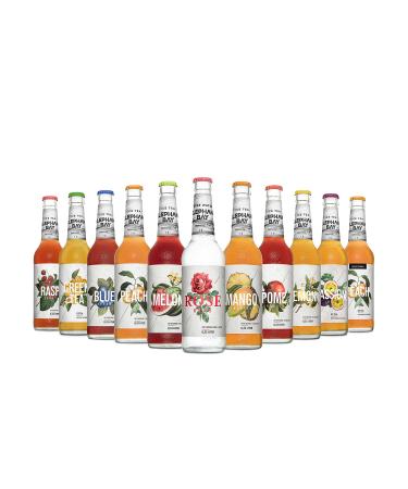 Elephant Bay Tasting Set 11 Vers.Consults each 330ml including deposit - Melon Rose Water Blueberry Raspberry Pomegranate Lemon Mango Peach Green Tea Honey Peach Zero Passionfruit