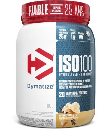 Dymatize ISO100 Hydrolyzed Protein Powder Gourmet Vanilla High Protein Powder 100% Whey Isolate Protein Powder 25g of Protein Gluten Free 20 Servings & ISO100 - Chocolate Peanut Butter 20 srv - Buy Online on SooperMarket.com