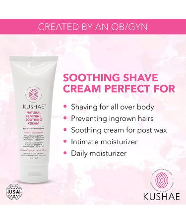 Kushae Feminine Soothing Cream - All Natural, Fragrance Free, Aloe-Based Irritation Relief - Buy Online on SooperMarket.com