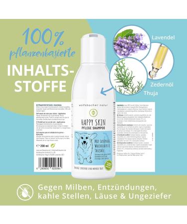Itching Shampoo for Dogs - 100% Natural Cedar Oil & Lavender - Soothes Itching & Mites - 200ml Anti-Itch Formula - Buy Online on SooperMarket.com