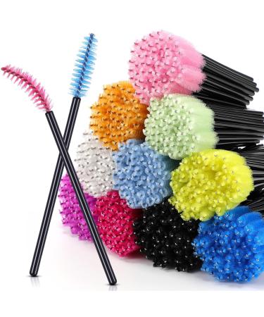 1000 Pcs Disposable Eyelash Mascara Brushes Disposable Mascara Wand Mascara Spoolies Eyelash Brush Applicators Disposable Eyebrow Comb for Eye Makeup Lash Extension  3.86 Inches  10 Colors