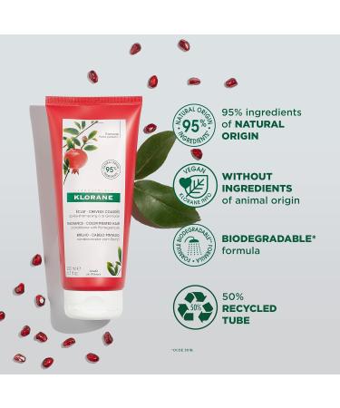 Klorane - Conditioner with Pomegranate - Radiance - Colour-treated hair silicone free biodegradable - 200ml - Buy Online on SooperMarket.com