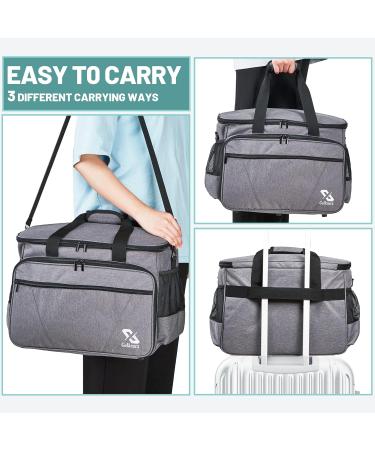 Golkcurx Sewing Machine Case - Removable Padding, Shoulder Strap - Grey - Buy Online on SooperMarket.com