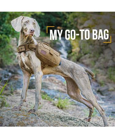 OneTigris Dog Backpack for M/L Size Dogs - Durable Camping & Hiking Tear-Resistant Backpack in Brown - Perfect for Outdoor Adventures - Buy Online on SooperMarket.com