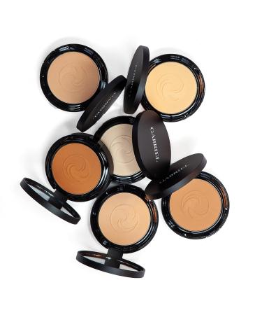 Gabriel Cosmetics Medium Beige Dual Powder Foundation - Natural Pressed Mineral Powder (Medium to Tan/Warm Undertones) | Vegan & Gluten-Free | Paraben-Free & Cruelty-Free | Non-GMO | .32 oz - Buy Online on SooperMarket.com