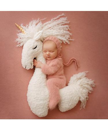 Newborn Baby Photography Props Animal Shaped Photography Pillow Baby Photography Props for Boy or Girl Baby Photoshoot Props Baby Photo Props Infant Photography Props 1Golden-unicorn