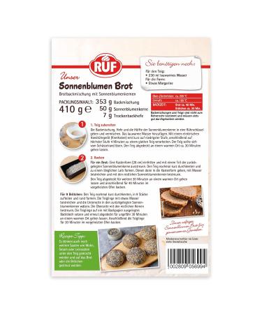 Call Sunflowers Bread Mix - Easy Add Water Rye & Sunflower Seed Mixture - 410g for Fresh Homemade Bread - Buy Online on SooperMarket.com