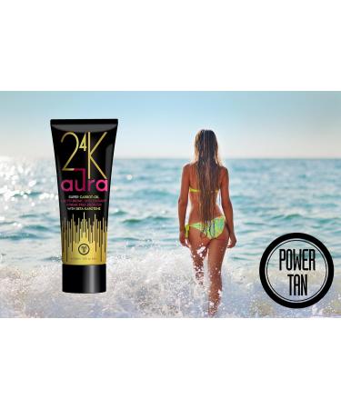 Power Tan 24K Aura Bronzing Sunbed Tanning Lotion Accelerator 250ml - Buy Online on SooperMarket.com