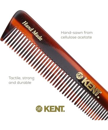 Kent Brushes Handmade Combs Range 4T Medium Size Coarse and Fine Comb Brown 1 Count (Pack of 1) - Buy Online on SooperMarket.com