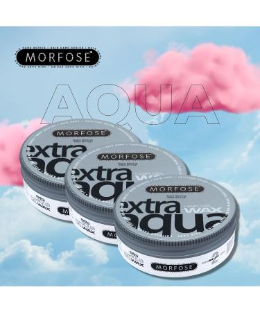 Morfose Hair Gel Wax - 175 ml (Pack of 3) | Extra Aqua | Long-lasting Hold & Shine | International Shipping Available - Buy Online on SooperMarket.com
