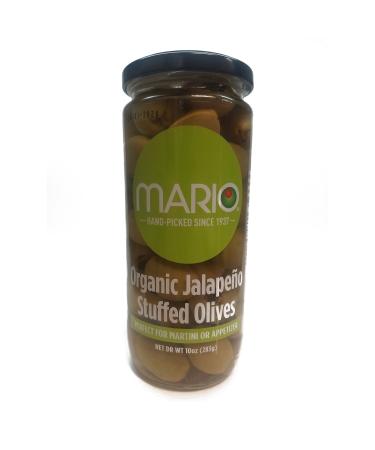 Mario Camacho Foods Organic Stuffed Olives, Jalapeno Stuffed, 10 Ounce
