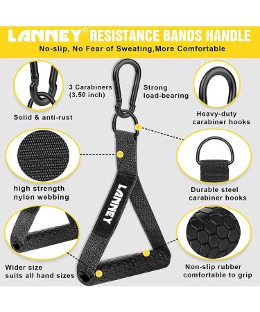 Tricep Rope Cable Machine Attachment  35" Triceps Pull Down Rope LAT Pulldown Attachments  Home Gym Accessories Set with Resistance Bands Handle  Ankle Straps  Carabiner  Wrist Wraps for Exercise black - Buy Online on SooperMarket.com