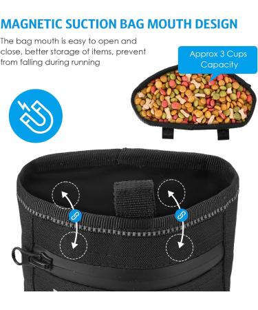 BriFit Dog Treats - Premium Dog Training Feed Bag Waterproof Snack Bags with Adjustable Belt & Magnetic Lock 17.5 x 13.6 x 8 cm - International Shipping - Buy Online on SooperMarket.com