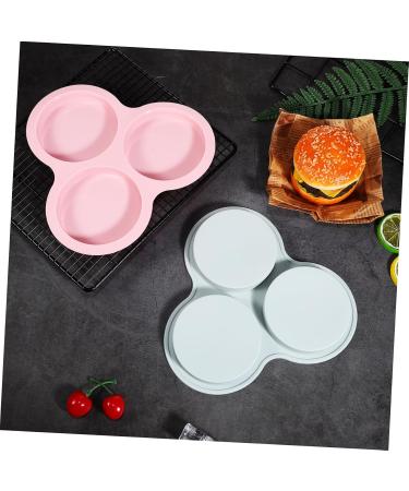 Alipis 2 Pcs Cake Mold (1 Blue + 1 Pink) Paper Cups Cake Pan Pancake Molds Cake Puck Mold Bakeware Pancakes - Buy Online on SooperMarket.com