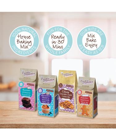 Cookie Crumbles Chewy Chocolate Chunk Cookie Mix 358g - Dairy-Free, Preservative-Free, No Artificial Flavours or Colours - Ready in 30 Minutes! - Buy Online on SooperMarket.com