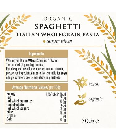 Biona Organic Whole Linguine 500g - Bronze Extruded, Pack of 1 - Buy Online on SooperMarket.com