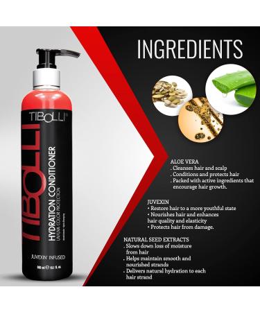 TIBOLLI Hydrating Hair Conditioner with Argan Oil - 10.1 Fl Oz | Moisturizing Repairing & Smoothing Treatment for Damaged Hair | Paraben & Sulfate-Free - Buy Online on SooperMarket.com