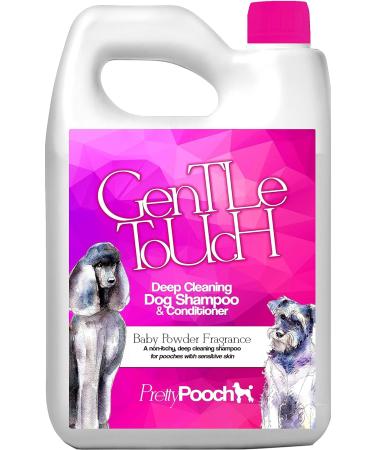 Pretty Pooch Gentle Touch Dog Shampoo & Conditioner - 2L Baby Powder Fragrance | Non-itchy Deep Cleaning for Dogs with Sensitive Skin - Buy Online on SooperMarket.com