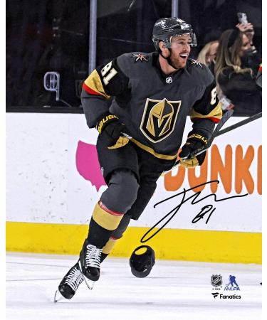 Jonathan Marchessault Vegas Golden Knights Autographed 8" x 10" Game 4 vs. Colorado Avalanche Hat Trick Celebration Photograph - Autographed NHL Hats