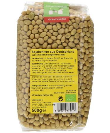 Buy Organic Rapunzel Soybeans - Pack of 2 (2 x 500g) | International Shipping Available - Buy Online on SooperMarket.com
