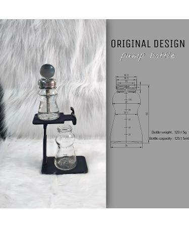 JS&Walk 60ml Clear Glass Pump Dispenser Bottles - Alcohol, Nail Polish Remover, Makeup Remover - Buy Online on SooperMarket.com