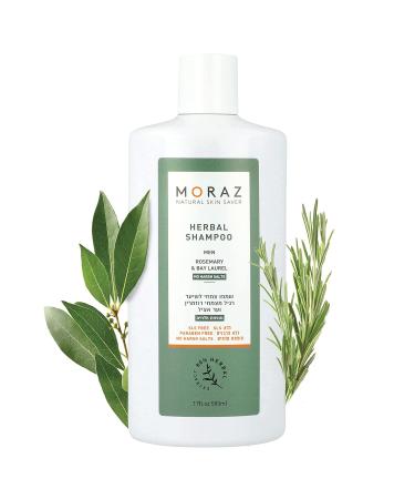 Moraz Men's Herbal Shampoo - Clarifying & Moisturizing Formula for Normal Hair - Strengthen Hair Roots - 17 oz - Buy Online on SooperMarket.com
