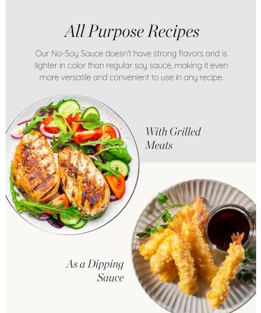SEMPIO NO-SOY SAUCE - All-Purpose Seasoning Soy Sauce Alternative Multi-purpose condiment made with peas and pea protein instead of soybeans Gluten-free NON-GMO VEGAN (5.1 Fl oz Pack of 2) - Buy Online on SooperMarket.com