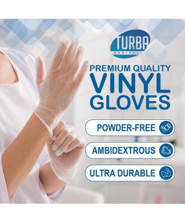 200 Small Disposable Vinyl Gloves - Non Sterile, Latex Free, Food Safe - 100 Count Box - Buy Online on SooperMarket.com