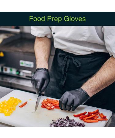 Black Vinyl Disposable Gloves Medium 50 Pack - Latex-Free, Powder-Free Medical Exam Gloves - 3 Mil Thickness - Ideal for Surgical, Home Cleaning, and Food Handling - Pack of 50 - Buy Online on SooperMarket.com